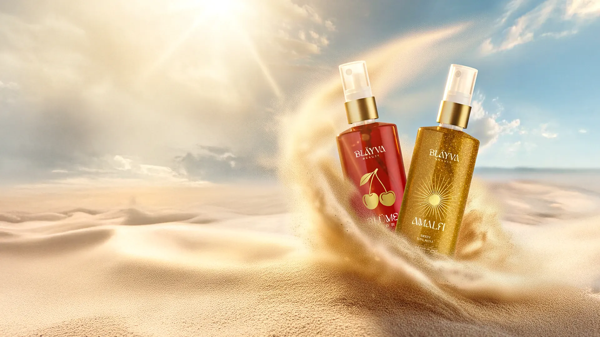 Body Splash Blume Cherry e Amalfi na areia